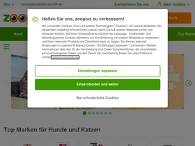 'zooplus.ch' screenshot