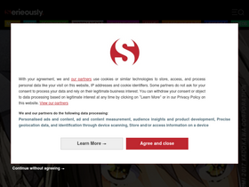 'serieously.com' screenshot