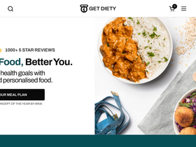 getdiety.com homepage screenshot
