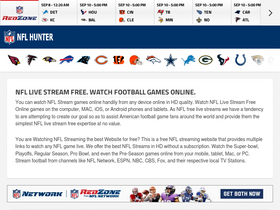 'nflhunter.com' screenshot