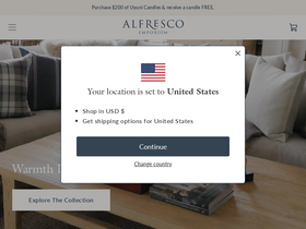 Alfresco Emporium website screenshot