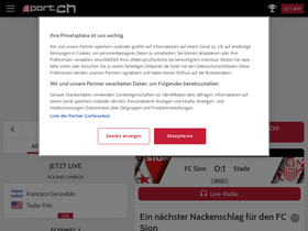 'sport.ch' screenshot