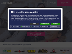 'myneosurf.com' screenshot
