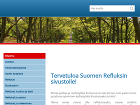 'refluksi.fi' screenshot