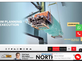 'constructionworld.in' screenshot