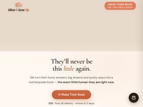 whenigrowup.shop homepage screenshot
