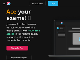 'znotes.org' screenshot