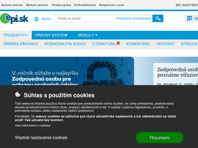 'eskolenia.epi.sk' screenshot