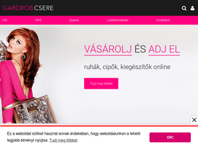 'gardrobcsere.hu' screenshot