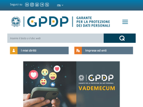'gpdp.it' screenshot