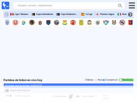 'futbolenvivoperu.com' screenshot