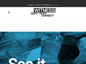 'hub.witness.org' screenshot