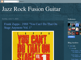 'jazz-rock-fusion-guitar.blogspot.com' screenshot