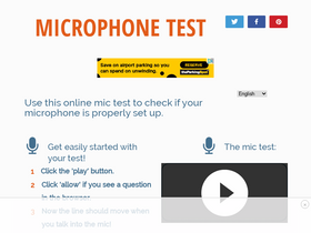 'onlinemictest.com' screenshot