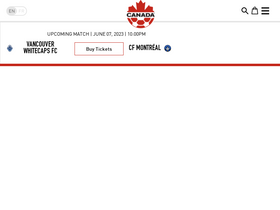 'canadasoccer.com' screenshot