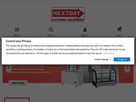 'nextdaycatering.co.uk' screenshot