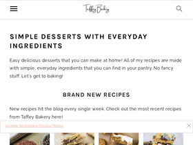 'taffeybakery.com' screenshot