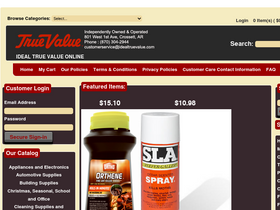 'idealtruevalue.com' screenshot