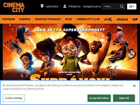 'cinemacity.cz' screenshot
