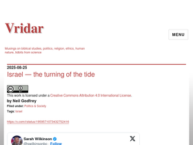 'vridar.org' screenshot