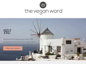 'theveganword.com' screenshot