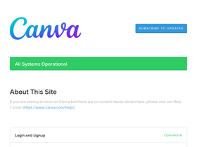 'canvastatus.com' screenshot