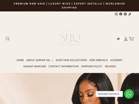 sarhaphairline.com homepage screenshot