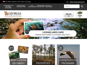 'georgiawildlife.com' screenshot
