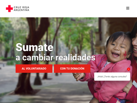'cruzroja.org.ar' screenshot