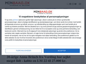 'minbaad.dk' screenshot