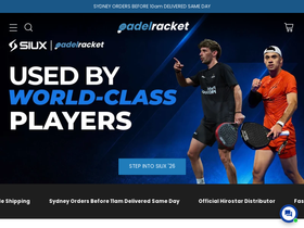 Padel Racket Australia homepage screenshot