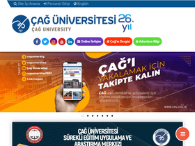 'cag.edu.tr' screenshot