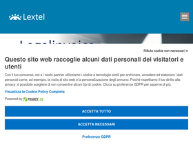 'lextel.it' screenshot