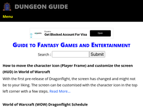 'dungeon.guide' screenshot