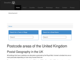 'streetlist.co.uk' screenshot