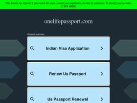 'onelifepassport.com' screenshot