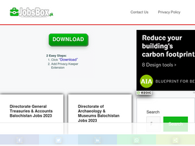 'jobsbox.pk' screenshot