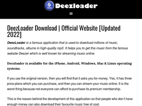 'deezloader.site' screenshot