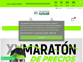 'colchonesaznar.com' screenshot