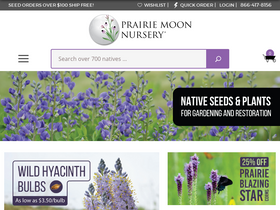 'prairiemoon.com' screenshot