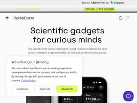 'radiacode.com' screenshot