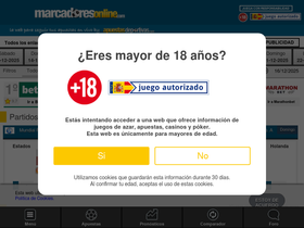 'marcadoresonline.com' screenshot