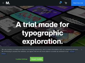 'monotypefonts.com' screenshot