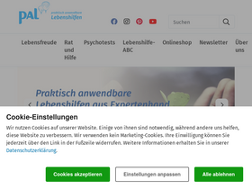'palverlag.de' screenshot