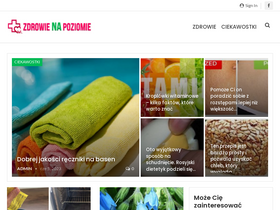 'zdrowienapoziomie.pl' screenshot