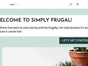 'simplyfrugal.ca' screenshot