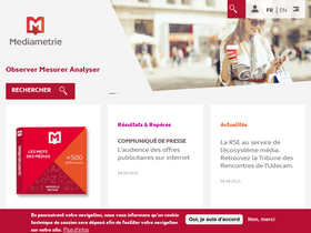 'mediametrie.fr' screenshot