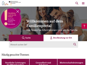 'familienportal.de' screenshot