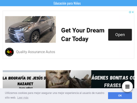 'paraninos.org' screenshot