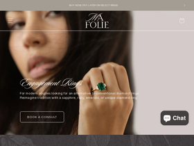Ma Folie website screenshot